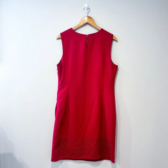 BANANA REPUBLIC Pink Lace-Hem Dress | Sleeveless, Embroidered | Size 14 * - Picture 6 of 6